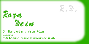 roza wein business card